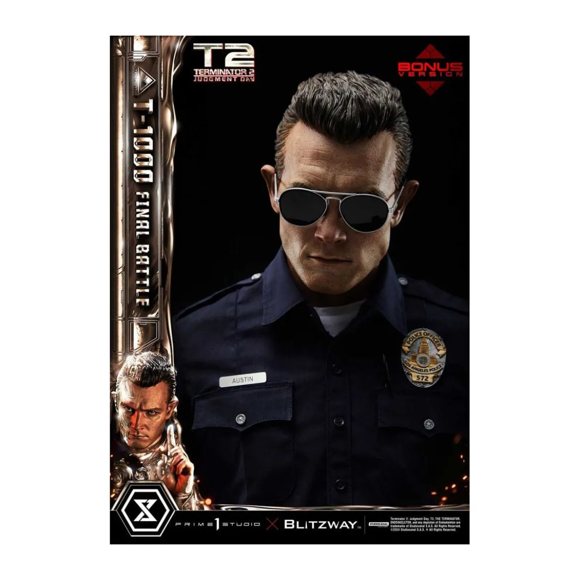 Prime 1 - Terminator 2 Judgment Day T-1000 Final Battle Deluxe Bonus Version - Museum Masterline Series 1/3