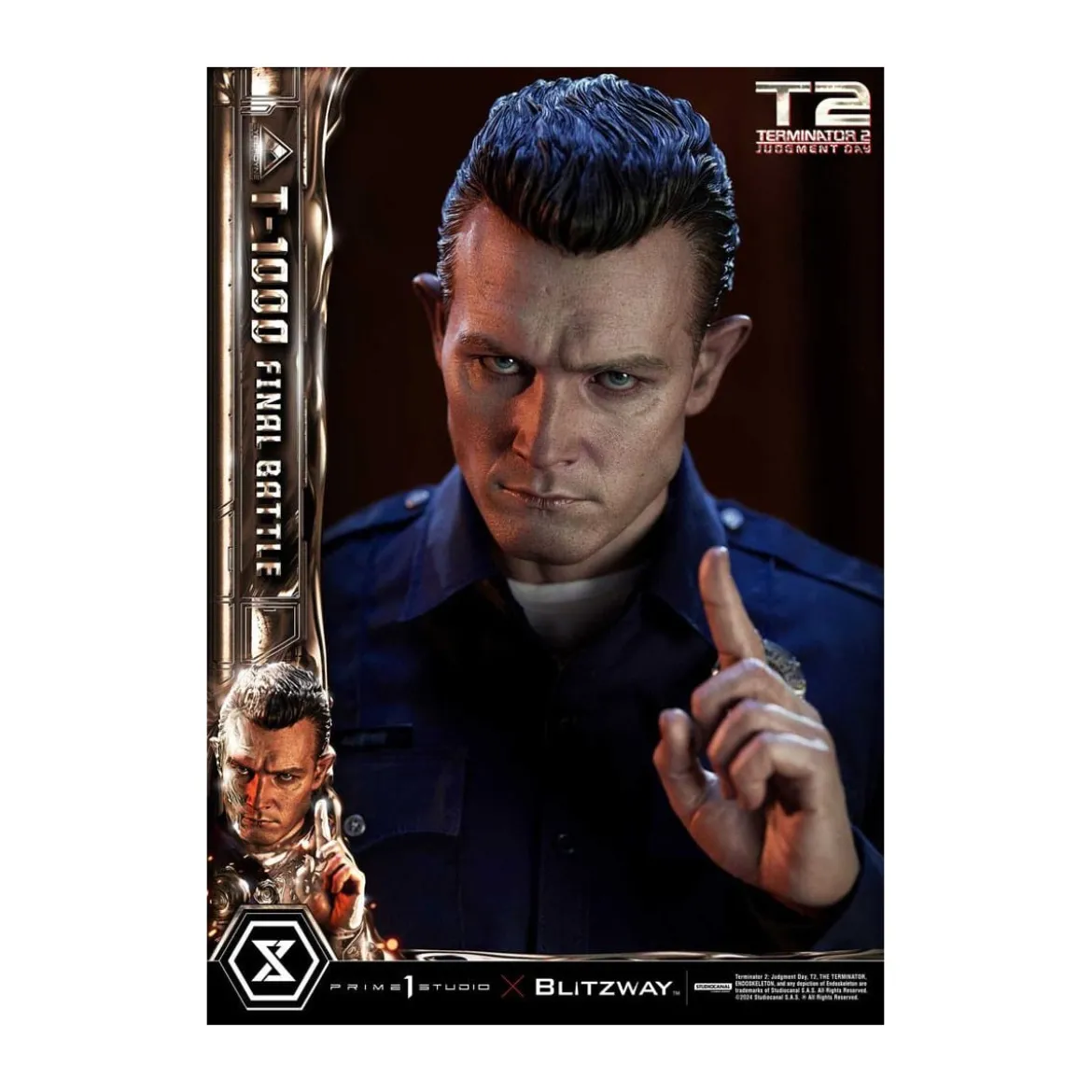 Prime 1 - Terminator 2 Judgment Day T-1000 Final Battle Deluxe Bonus Version - Museum Masterline Series 1/3