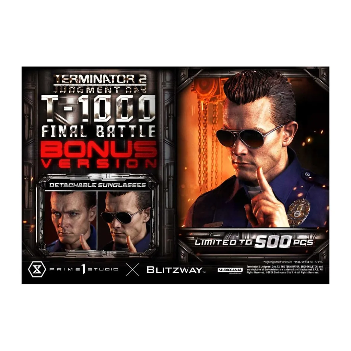 Prime 1 - Terminator 2 Judgment Day T-1000 Final Battle Deluxe Bonus Version - Museum Masterline Series 1/3