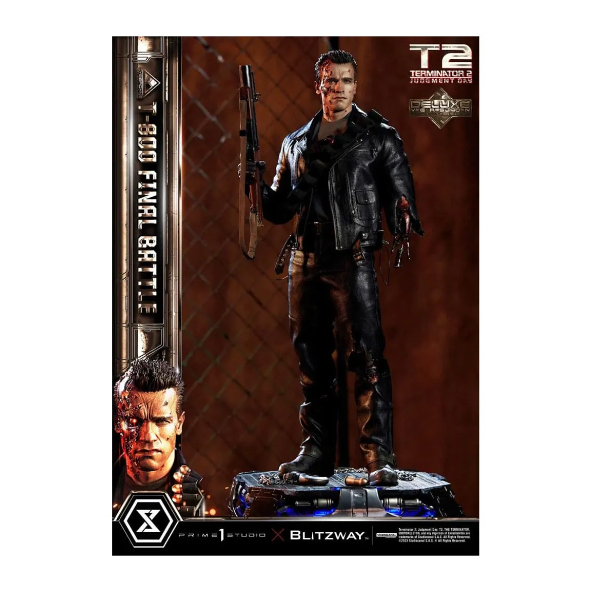 Prime 1 - Terminator 2 Judgment Day T-800 Final Battle Deluxe Bonus Version - Museum Masterline Series 1/3