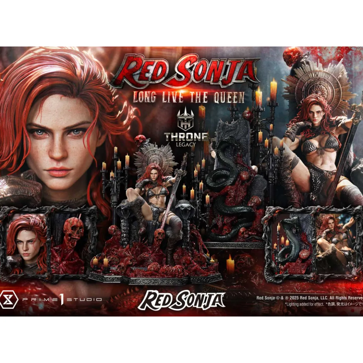 Prime 1 Throne Legacy Red Sonja Red Sonja : Long Live the Queen Bonus Version