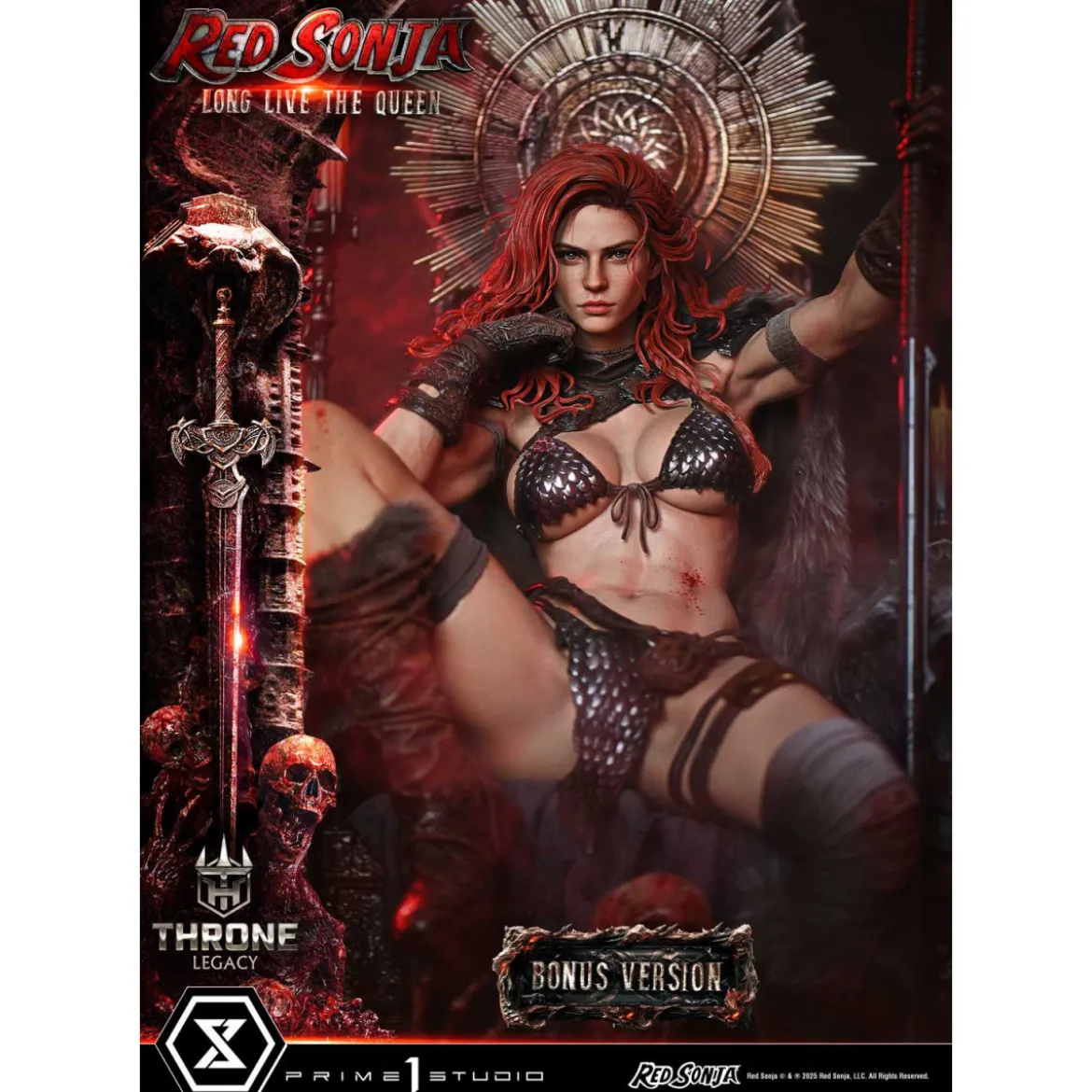 Prime 1 Throne Legacy Red Sonja Red Sonja : Long Live the Queen Bonus Version