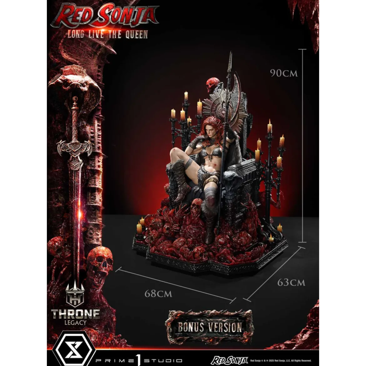 Prime 1 Throne Legacy Red Sonja Red Sonja : Long Live the Queen Bonus Version