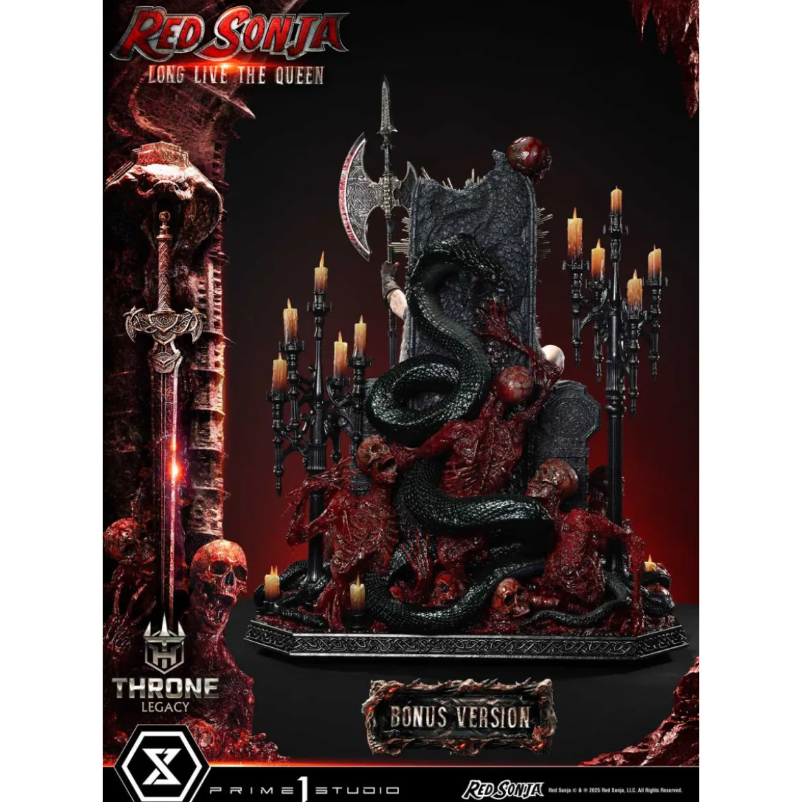 Prime 1 Throne Legacy Red Sonja Red Sonja : Long Live the Queen Bonus Version