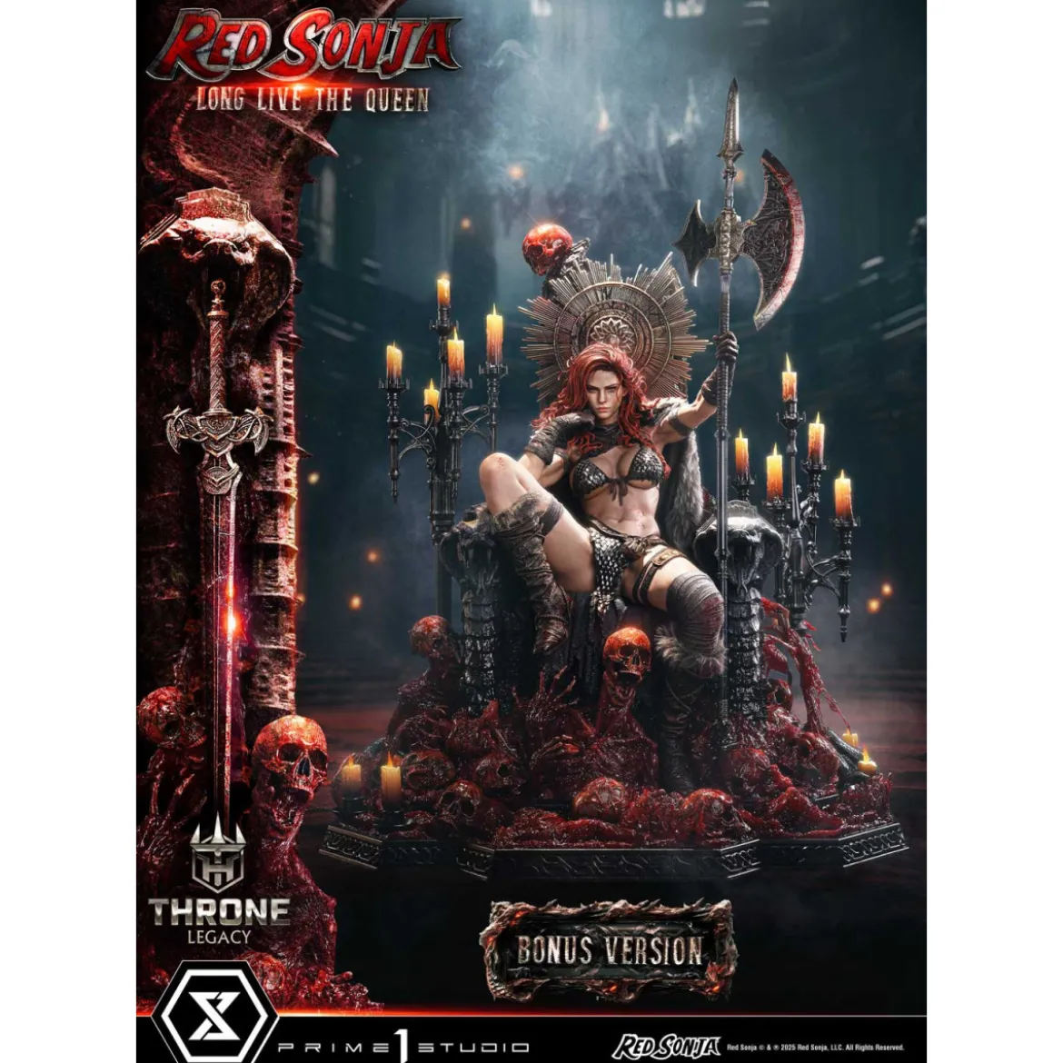 Prime 1 Throne Legacy Red Sonja Red Sonja : Long Live the Queen Bonus Version
