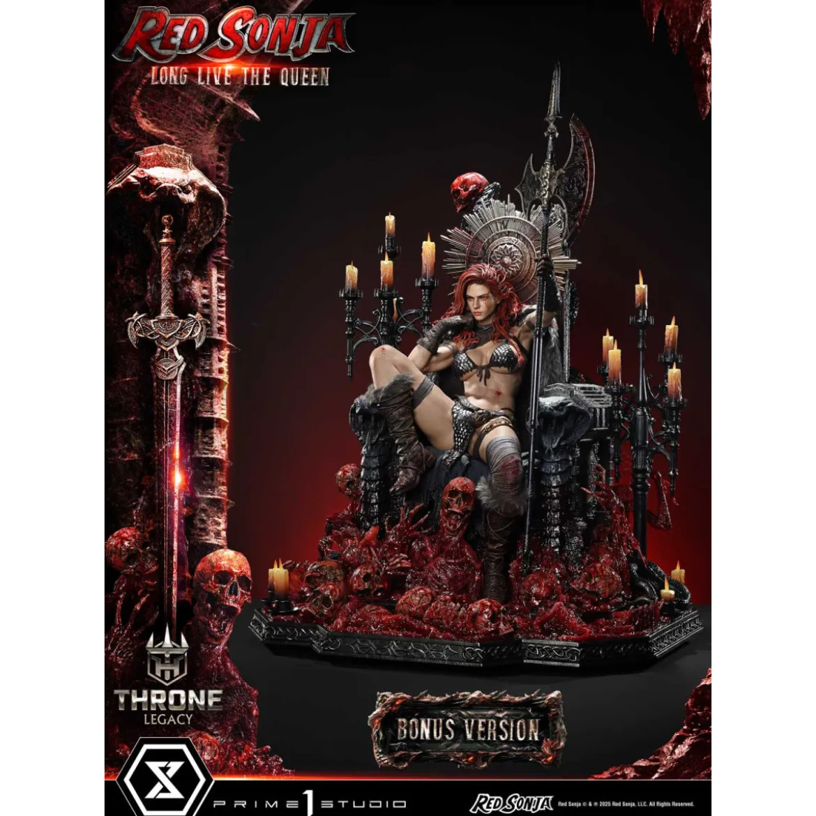 Prime 1 Throne Legacy Red Sonja Red Sonja : Long Live the Queen Bonus Version