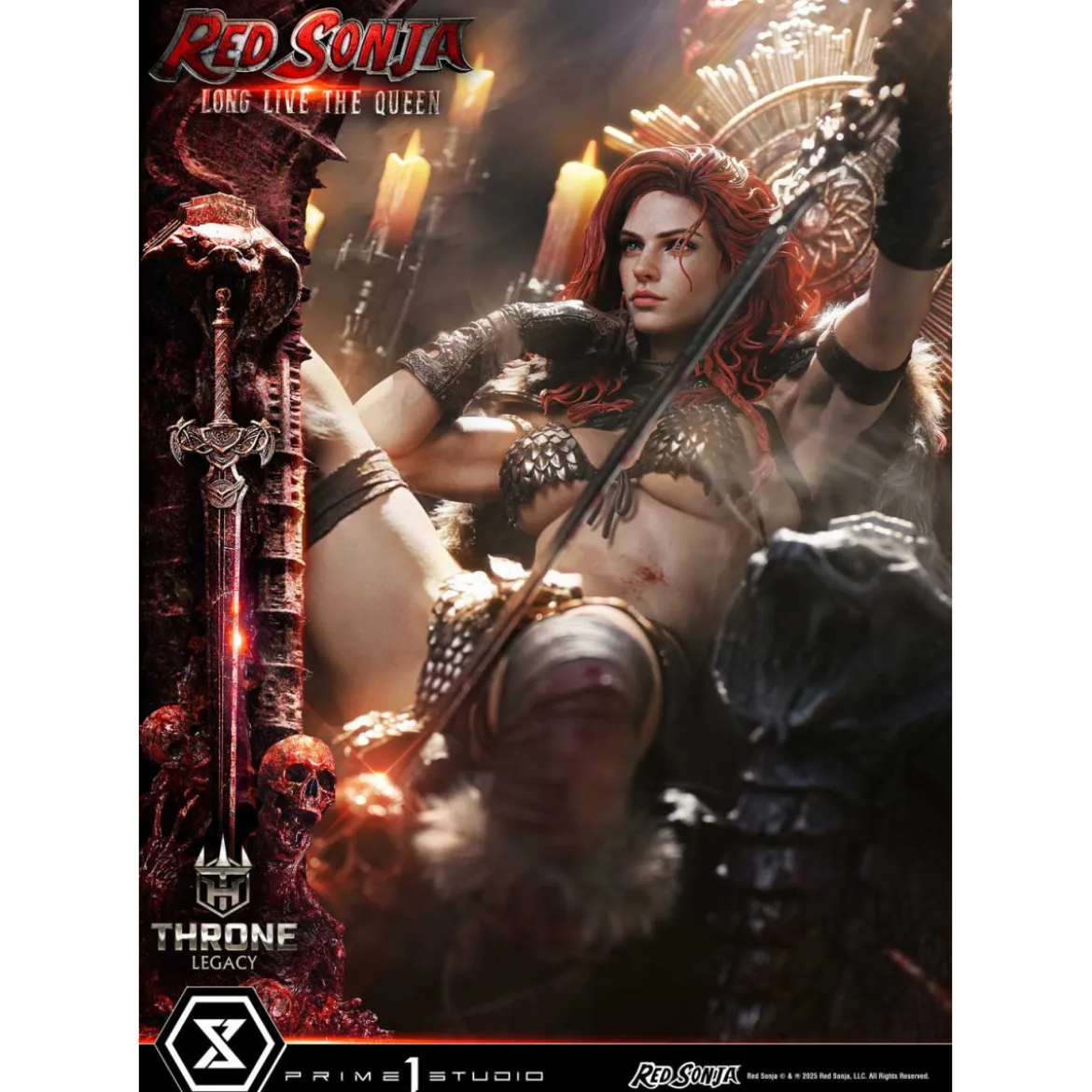 Prime 1 Throne Legacy Red Sonja Red Sonja : Long Live the Queen Bonus Version