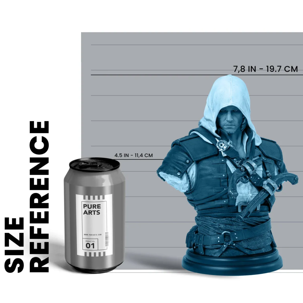 Pure Arts - Edward kenway 1/4 scale bust - Assassin´s Creed Black Flag