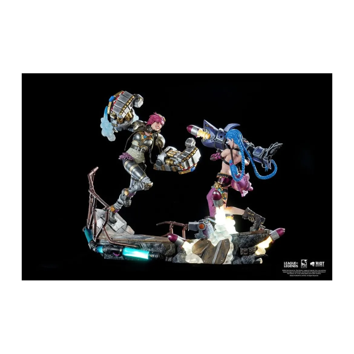Pure Arts - League of Legends JINX & VI 1/6 Scale Statue Bundle