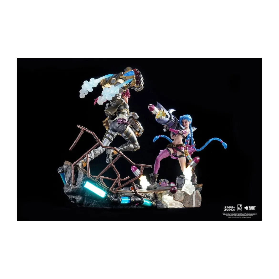 Pure Arts - League of Legends JINX & VI 1/6 Scale Statue Bundle