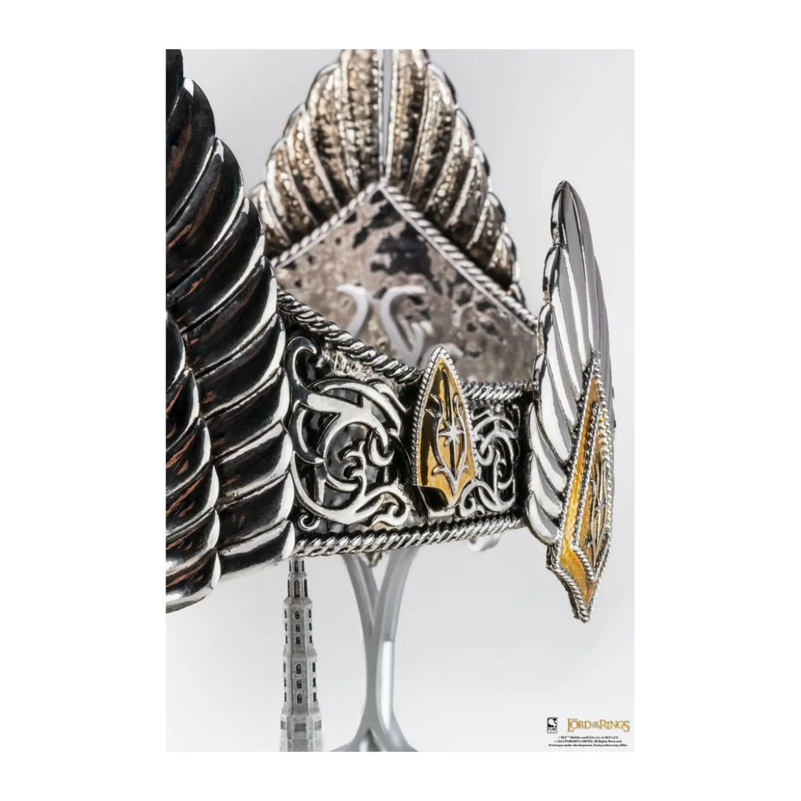 Pure Arts LOTR Crown of Gondor 1:1 Scale Art Mask Statue - Lord of the Rings The Return of the King