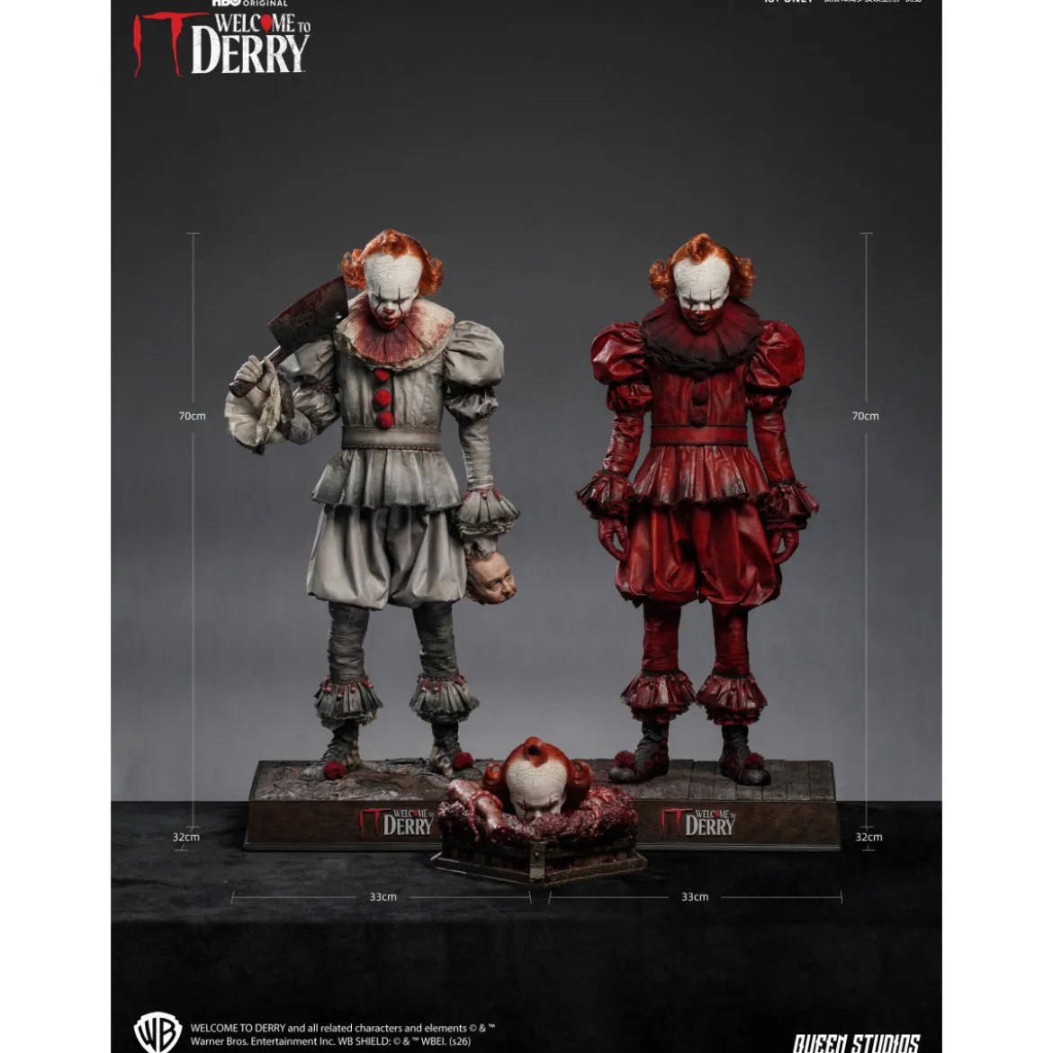 Queen Studios - Pennywise 1/3 statue Welcome to Derry Premium