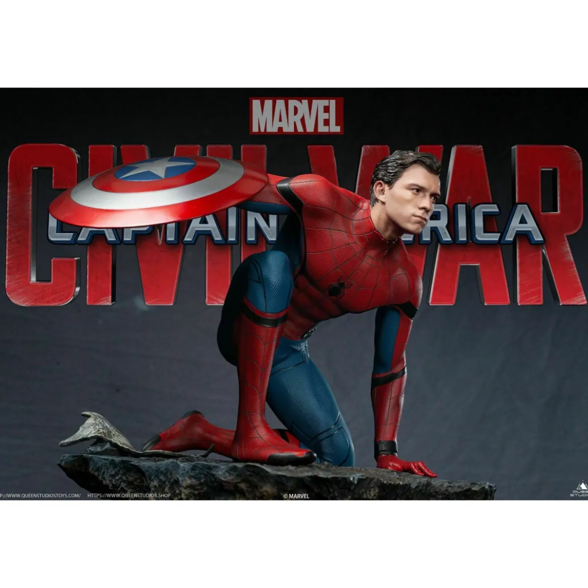 Queen Studios - Spider-Man 1/4 statue Premium Edition - Captain America: Civil War