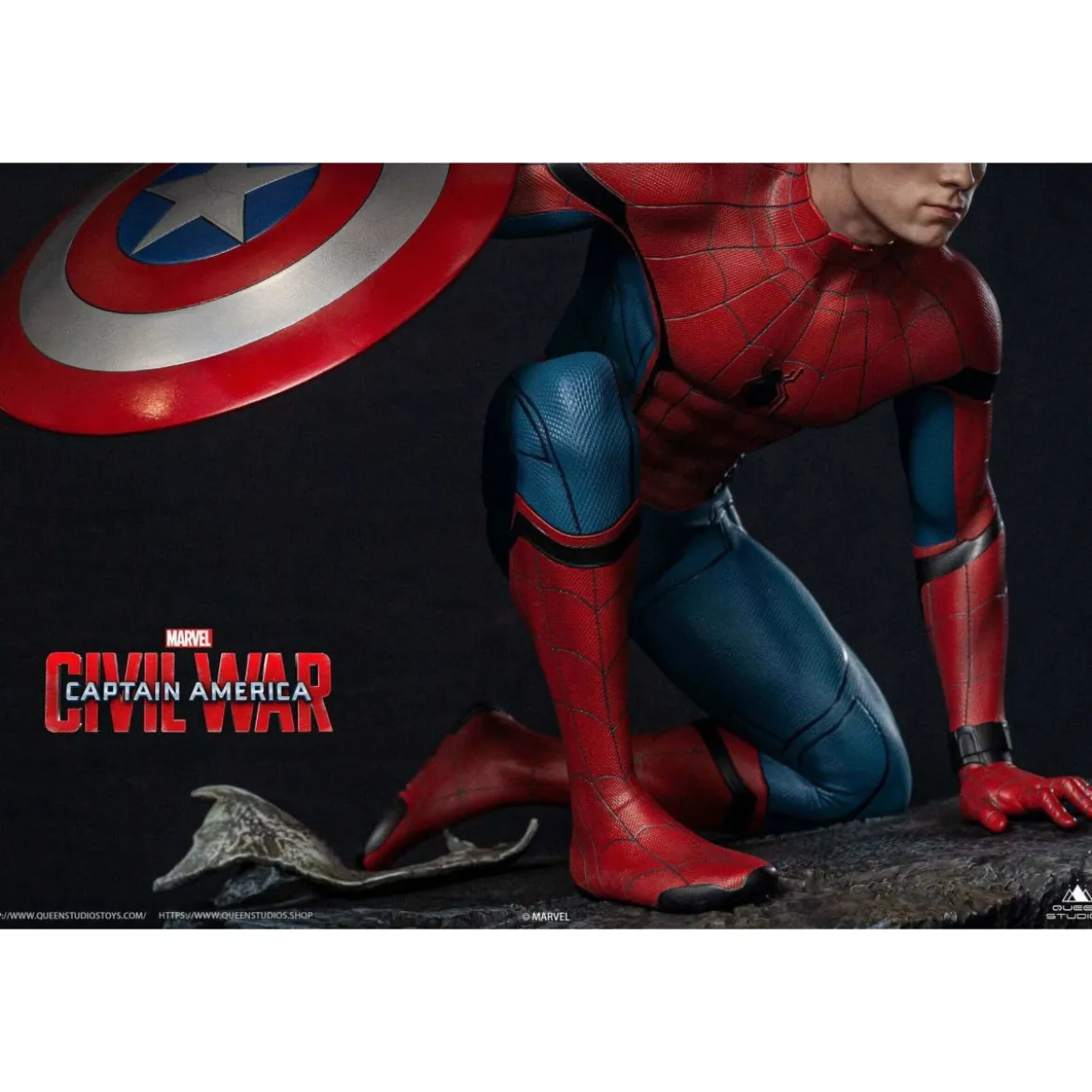 Queen Studios - Spider-Man 1/4 statue Premium Edition - Captain America: Civil War