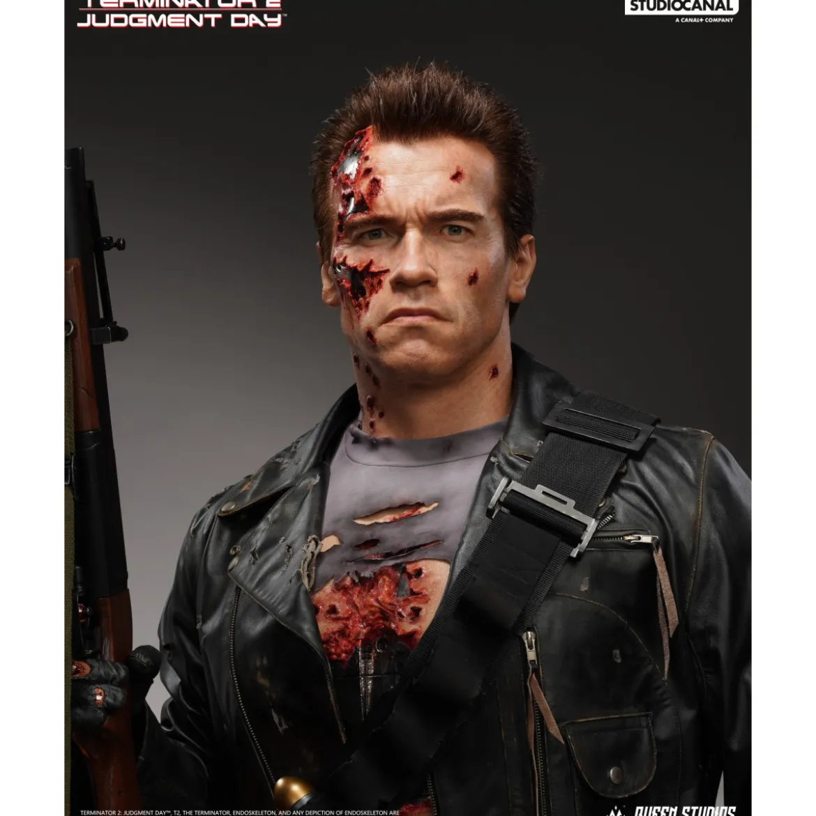 Queen Studios - T-800 Battle Damaged Life-Size Bust - Terminator 2