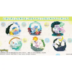 Re-Ment - Pokemon - CIRCULAR DIORAMA COLLECTION set de 6 figurines en blind box.