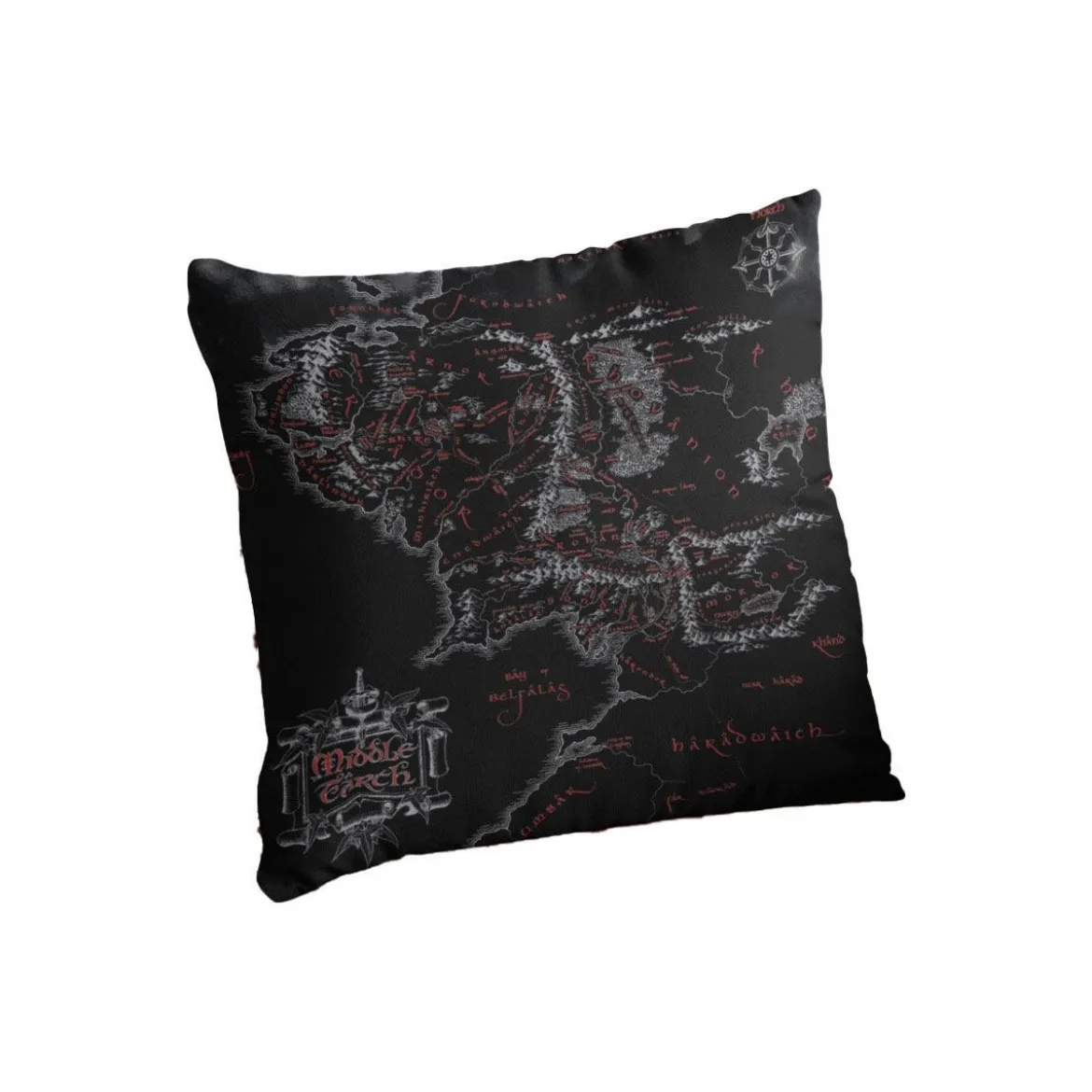 SD Toys - Coussin oreiller Middle Earth Map - Le Seigneur des Anneaux LOTR