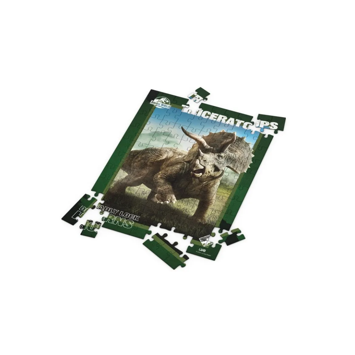 SD Toys - Puzzle Jurassic World effet 3D - Triceratops 100 pcs