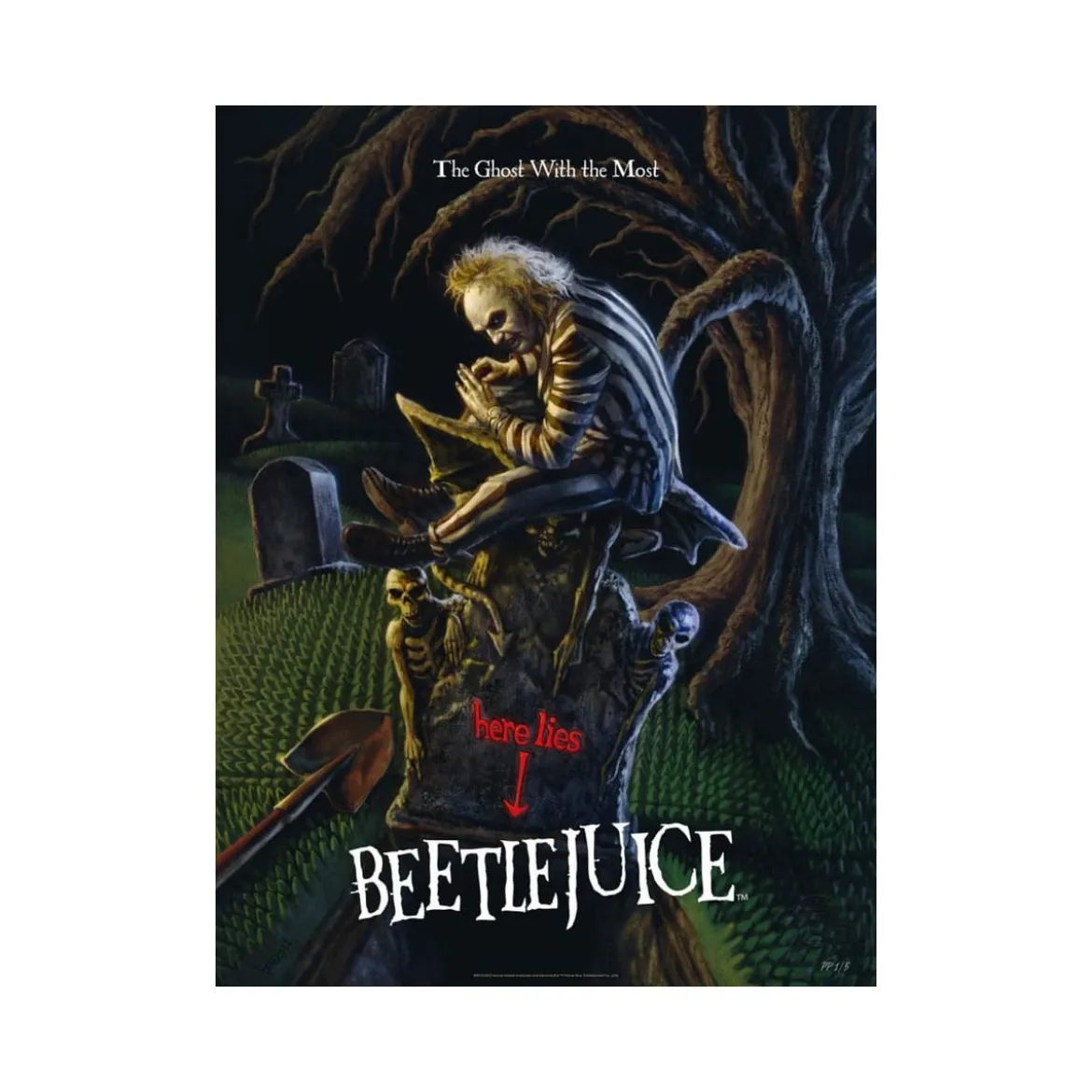 Sideshow Beetlejuice impression - Art Print The Ghost With the Most - 46 x 61 cm - non encadrée