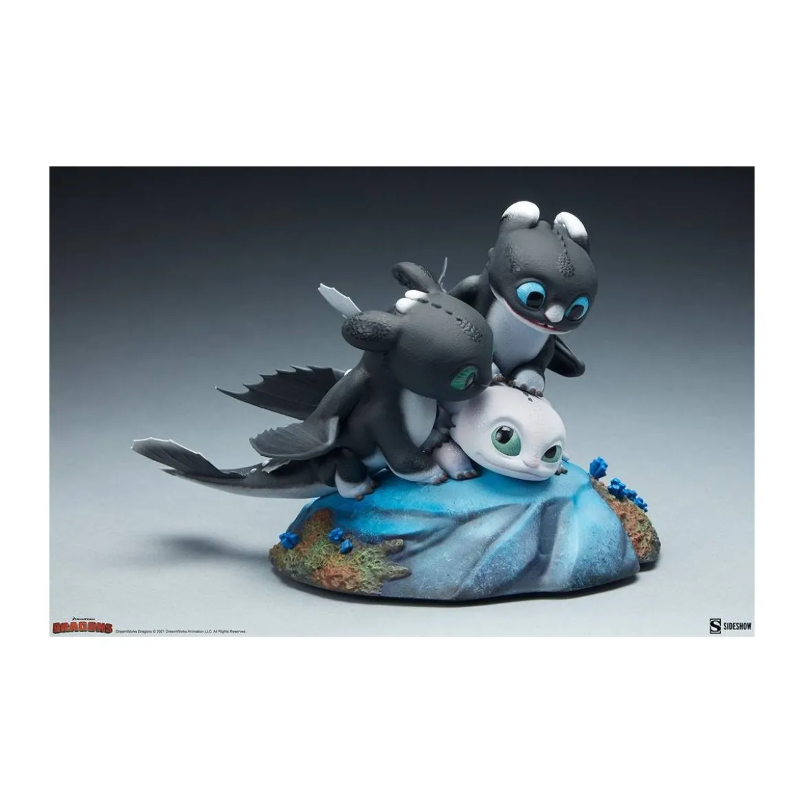 Sideshow Dragons 3 statuette Flèche, Pirouette et Vifagile - Le Monde caché
