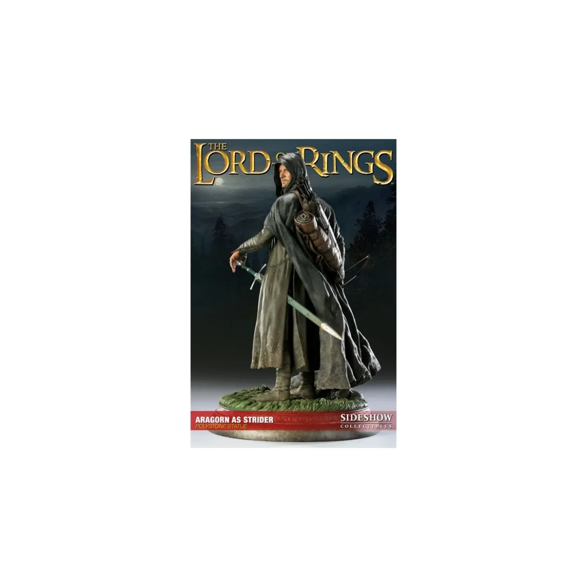 Sideshow Le Seigneur des Anneaux statue Aragorn as Strider 37 cm - Occasion