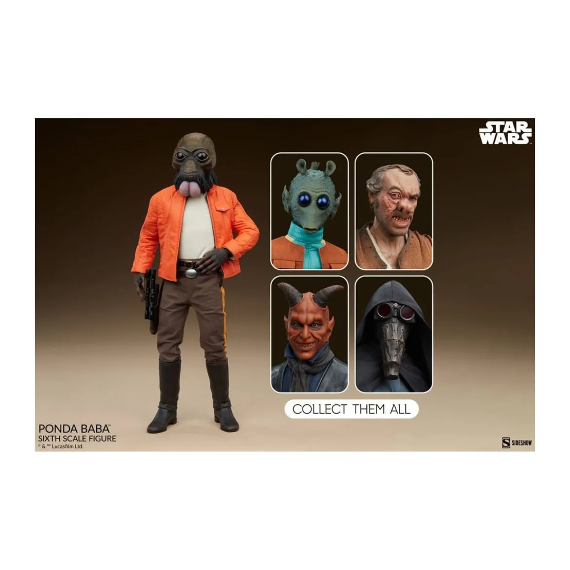 Sideshow Star Wars - PONDA BABA - Scum & Villainy 1/6