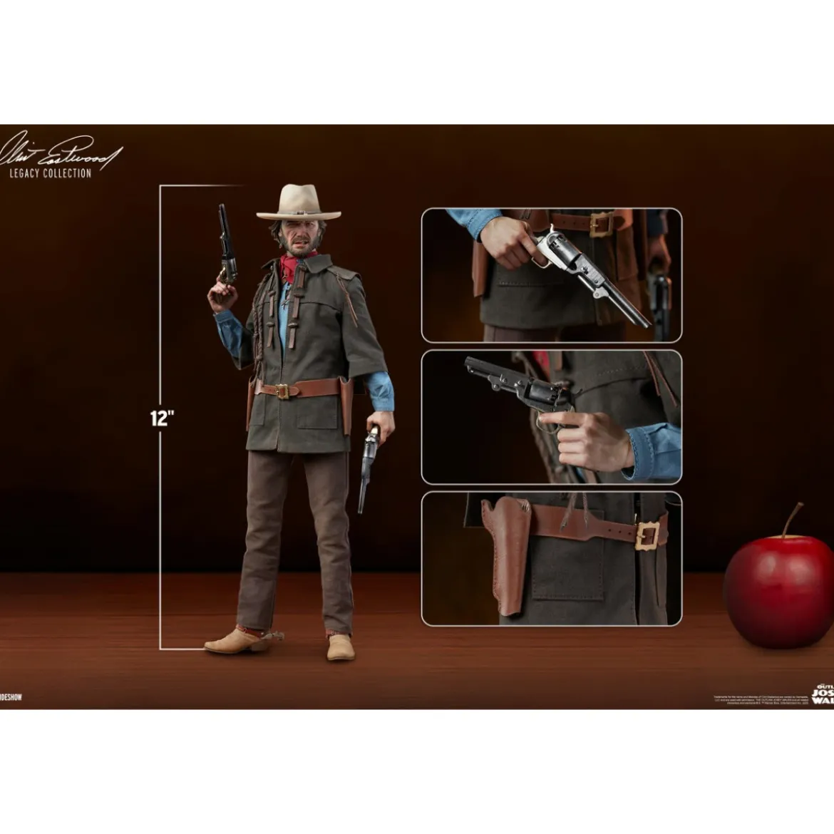 Sideshow - The Outlaw Josey Wales - Hors la lois figurine 1/6 - Clint Eastwood Legacy Collection