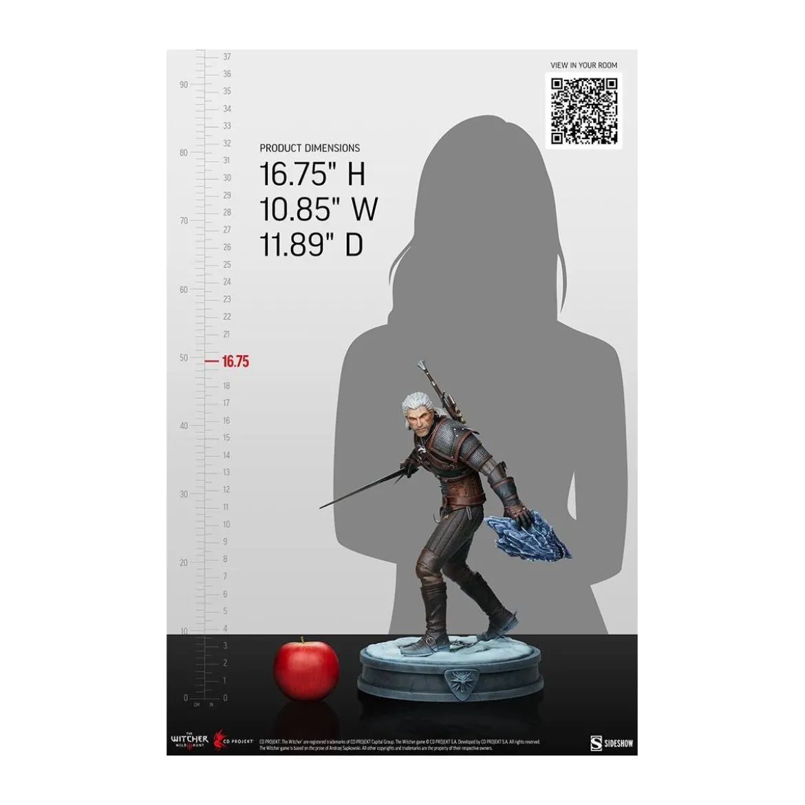 Sideshow The Witcher 3: Wild Hunt - Geralt statue