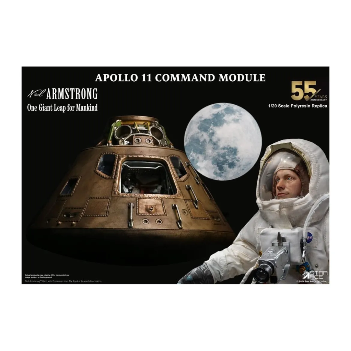 Star Ace - Apollo 11 Command Module (DX) 1/20
