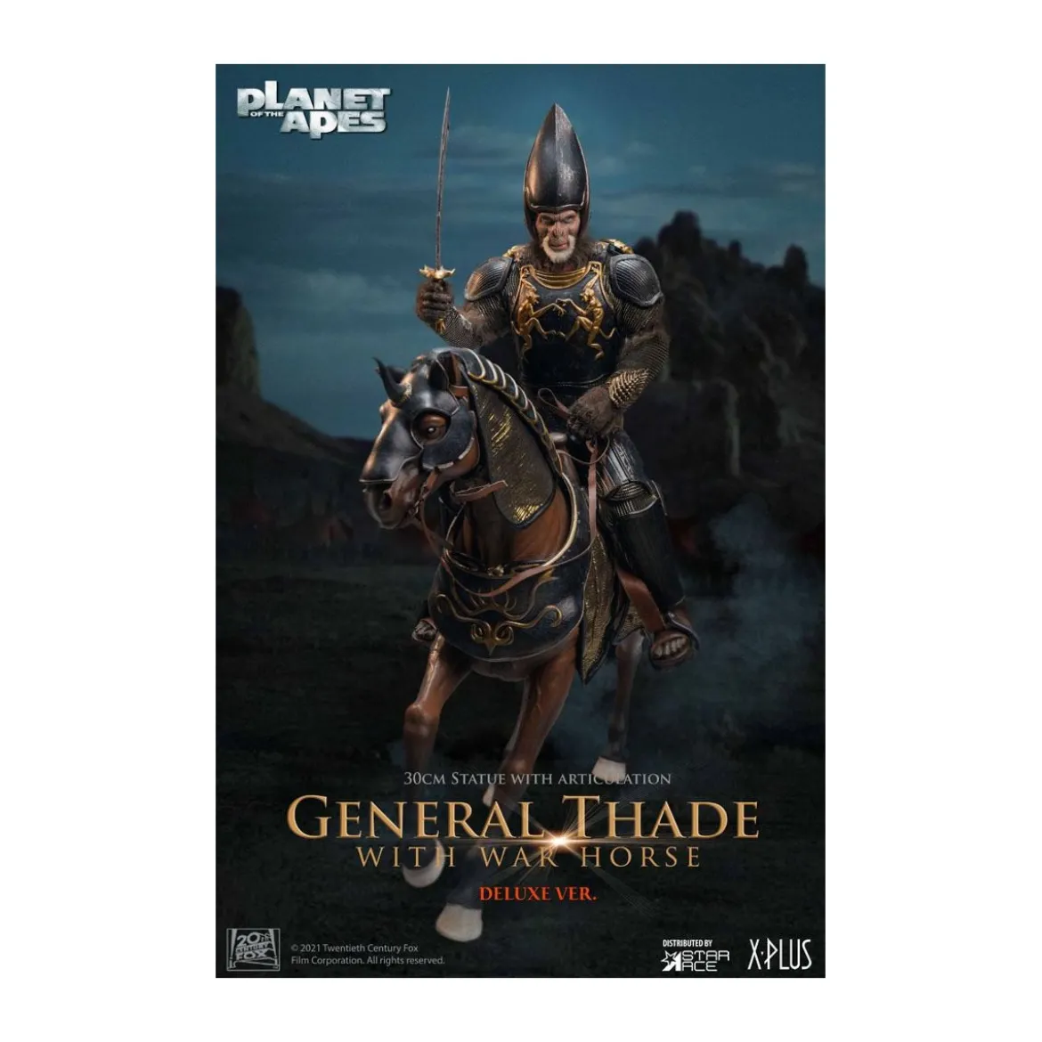 Star Ace - General Thade With War Horse - Planet of the Apes (Tim Burton)