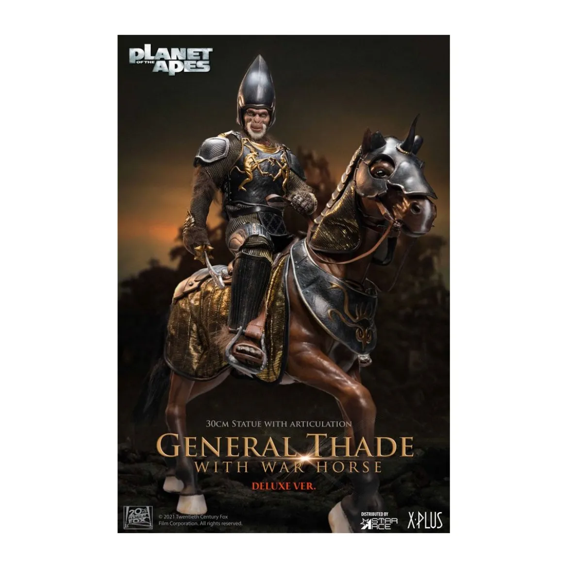 Star Ace - General Thade With War Horse - Planet of the Apes (Tim Burton)