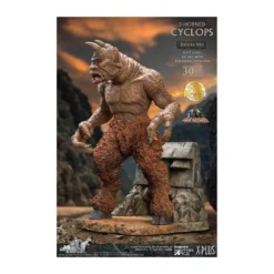 Star ace - Ray Harryhausens Horned Cyclops Deluxe Version - Le Septième Voyage de Sinbad statuette Soft Vinyl.