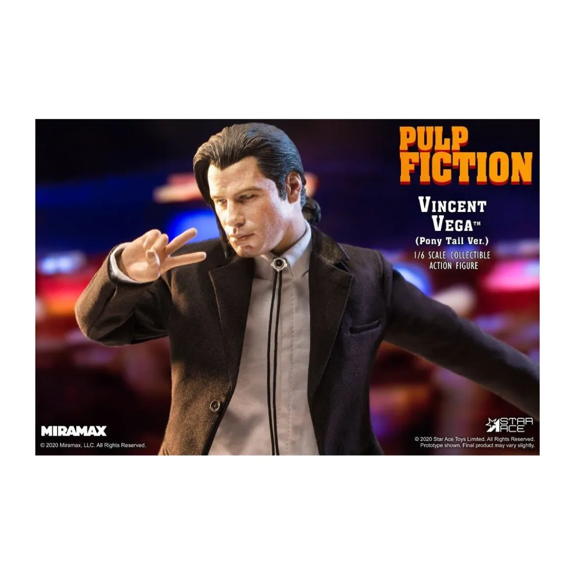 Star Ace - Vincent Vega Pony Tail version Deluxe 1/6 - Pulp Fiction