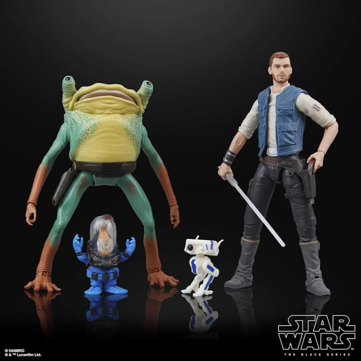 Star Wars Black Series - Jedi Survivor Pack - Cal Kestis, BD-1, Turgle & Skoova Stev