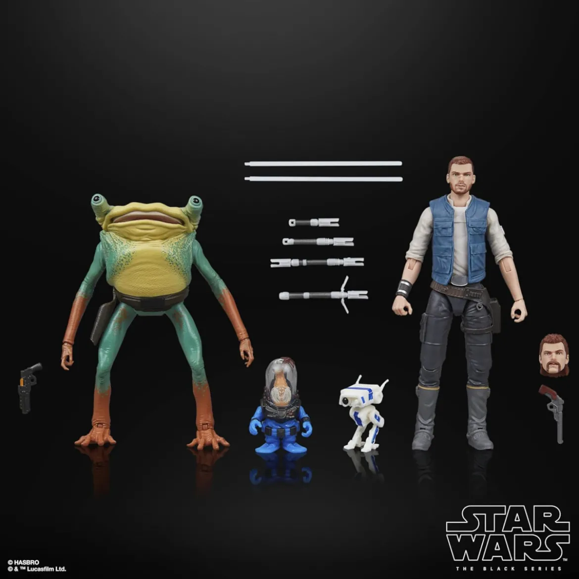 Star Wars Black Series - Jedi Survivor Pack - Cal Kestis, BD-1, Turgle & Skoova Stev