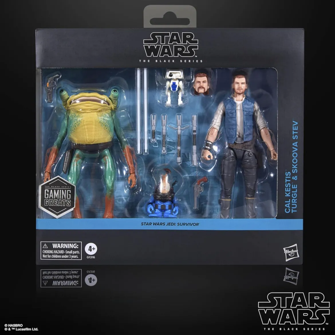 Star Wars Black Series - Jedi Survivor Pack - Cal Kestis, BD-1, Turgle & Skoova Stev
