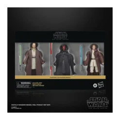 Star Wars Black Series - Pack Qui-Gon Jinn, Darth Maul, Obi-Wan Kenobi Episode I