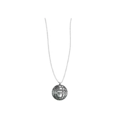 Star Wars - Collier Etoile de la mort plaqué argent