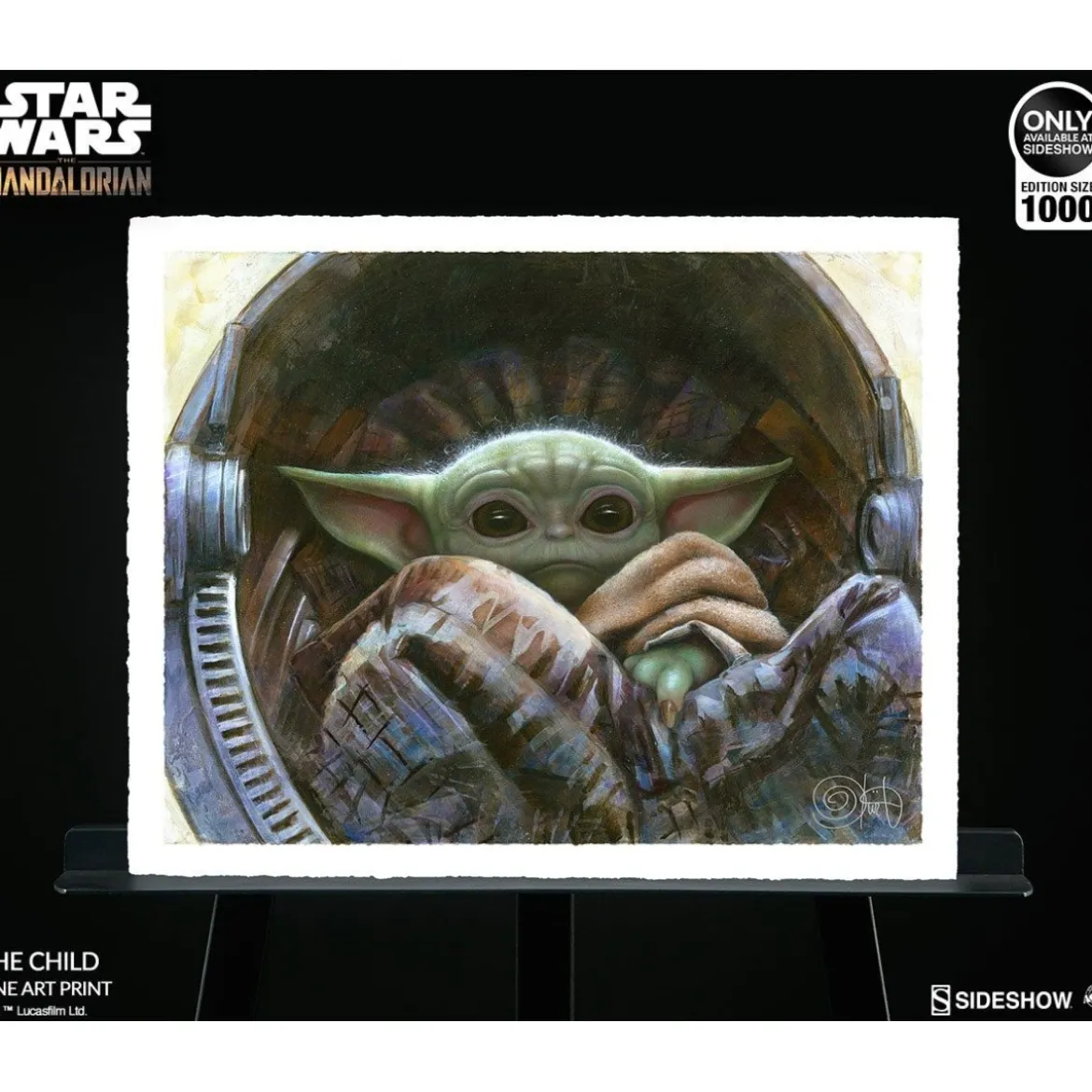 Star wars impression Art Print - The Child - The Mandalorian - 41 x 51 cm