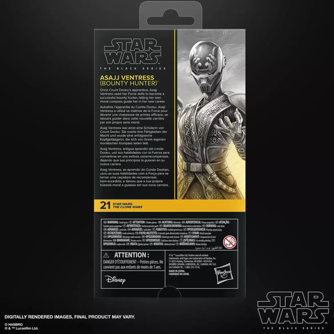 Star Wars The Black Series - Asajj Ventress (Bounty Hunter) - The Clone Wars