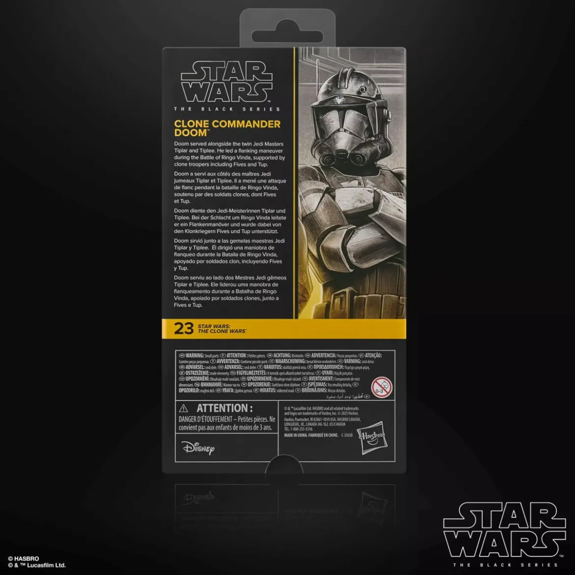 Star Wars The Black Series - Clone Commander Doom - The Clone Wars