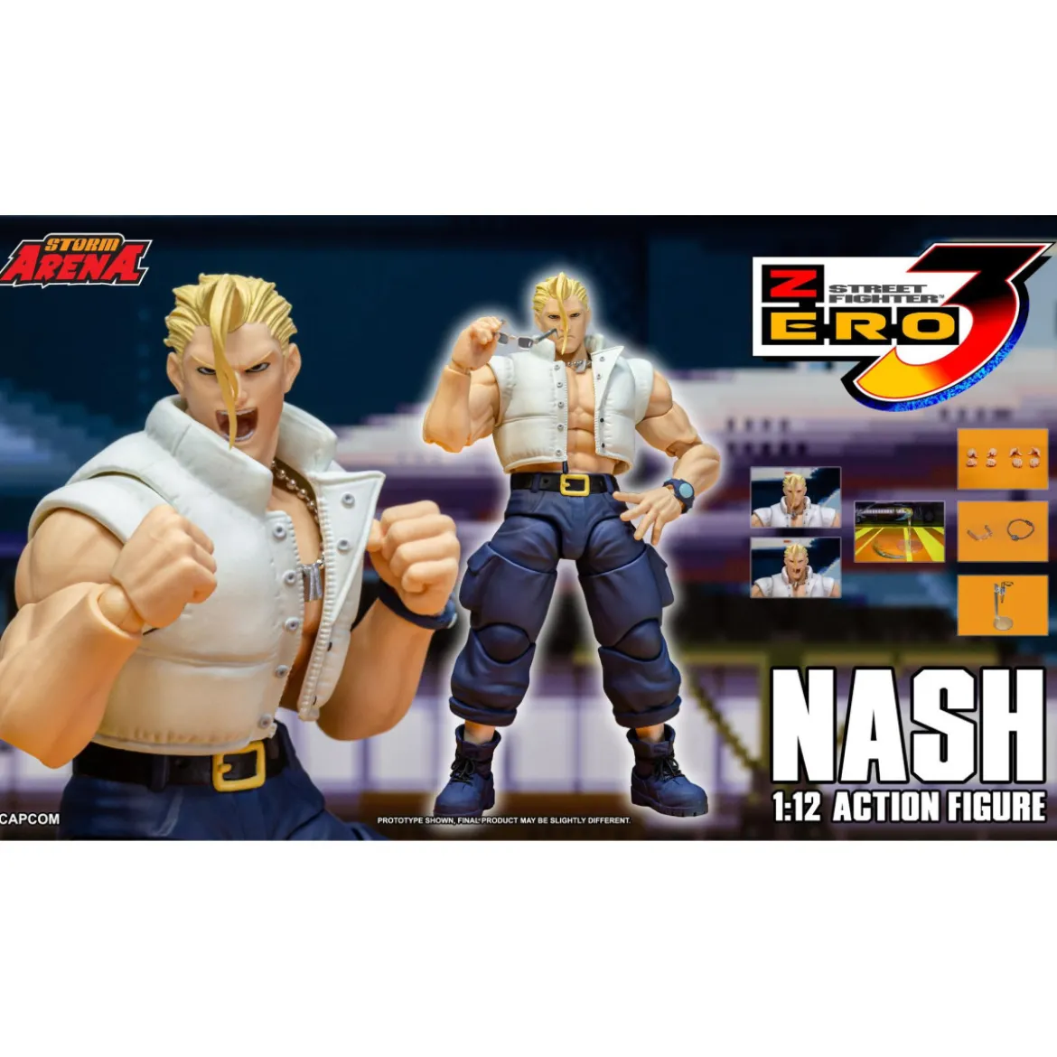 Storm Collectibles - NASH (Charlie) Hong Kong Comic Con Exclusive 2026 - Street Fighter Alpha Storm Arena 1/12