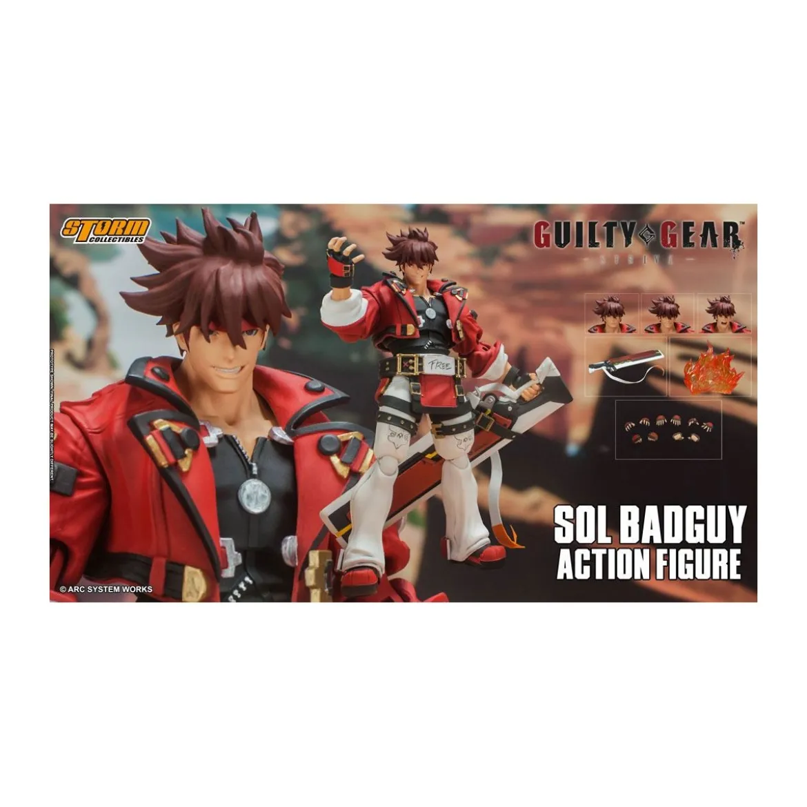 Storm Collectibles - Sol Badguy - Guilty Gear
