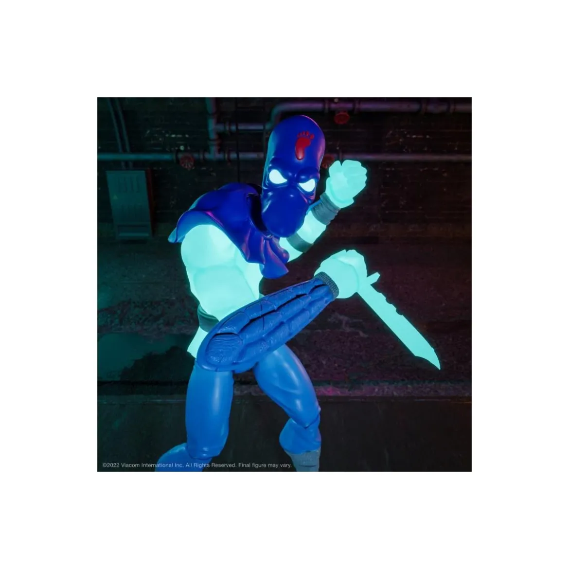 Super 7 - TMNT Ultimates GLOW-IN-THE-DARK FOOT SOLDIER Exclusive - Teenage Mutant Ninja Turtles