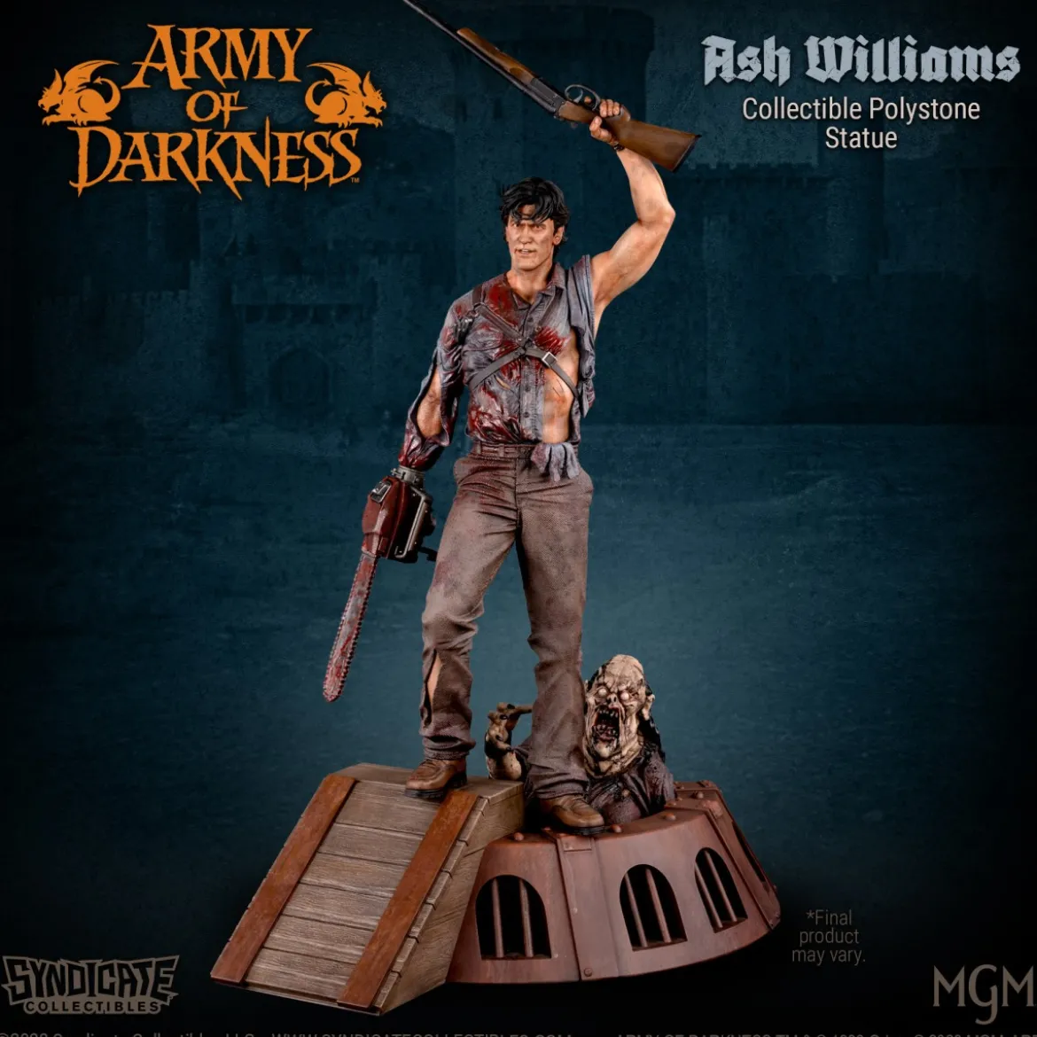 Syndicate Collectibles - Evil Dead Army of Darkness - Ash Williams Premium Statue 1/4 Apex Edition