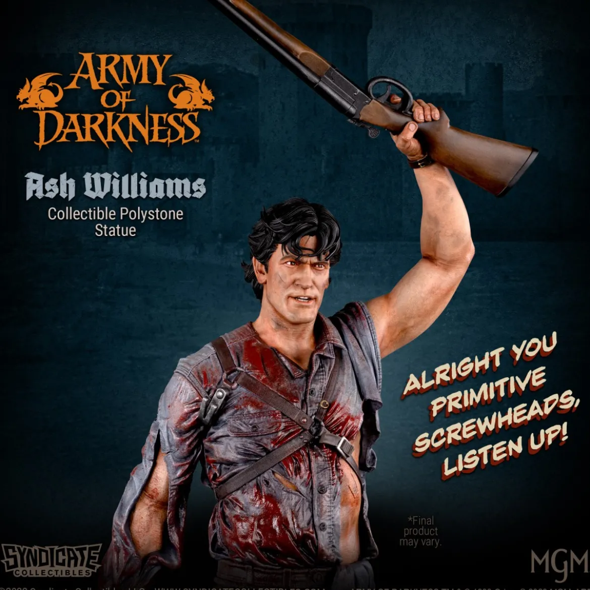 Syndicate Collectibles - Evil Dead Army of Darkness - Ash Williams Premium Statue 1/4 Apex Edition