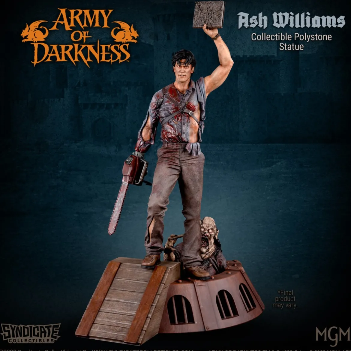 Syndicate Collectibles - Evil Dead Army of Darkness - Ash Williams Premium Statue 1/4 Apex Edition