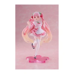 Taito AMP Fig - Hatsune Miku - Newley Written Sakura Miku Japanese Cafe Ver. Reissue