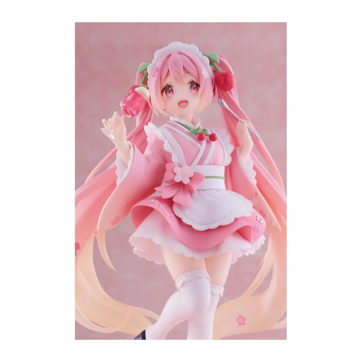 Taito AMP Fig - Hatsune Miku - Newley Written Sakura Miku Japanese Cafe Ver. Reissue