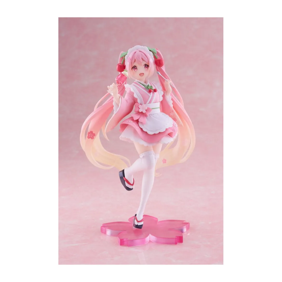 Taito AMP Fig - Hatsune Miku - Newley Written Sakura Miku Japanese Cafe Ver. Reissue